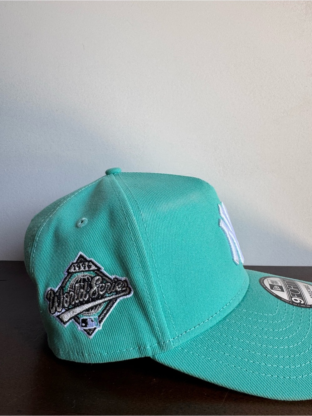 New Era New York Yankees 9Forty A-Frame SnapBack Tiffany Mint Color Cooperstown - Picture 3 of 7